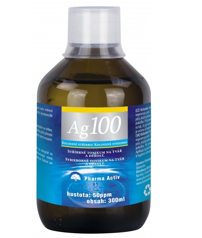 Pharma Activ Koloidní stříbro Ag100 50ppm 300 ml Pharma Activ