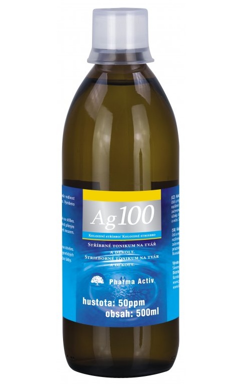 Pharma Activ Koloidní stříbro Ag100 50ppm 500 ml Pharma Activ