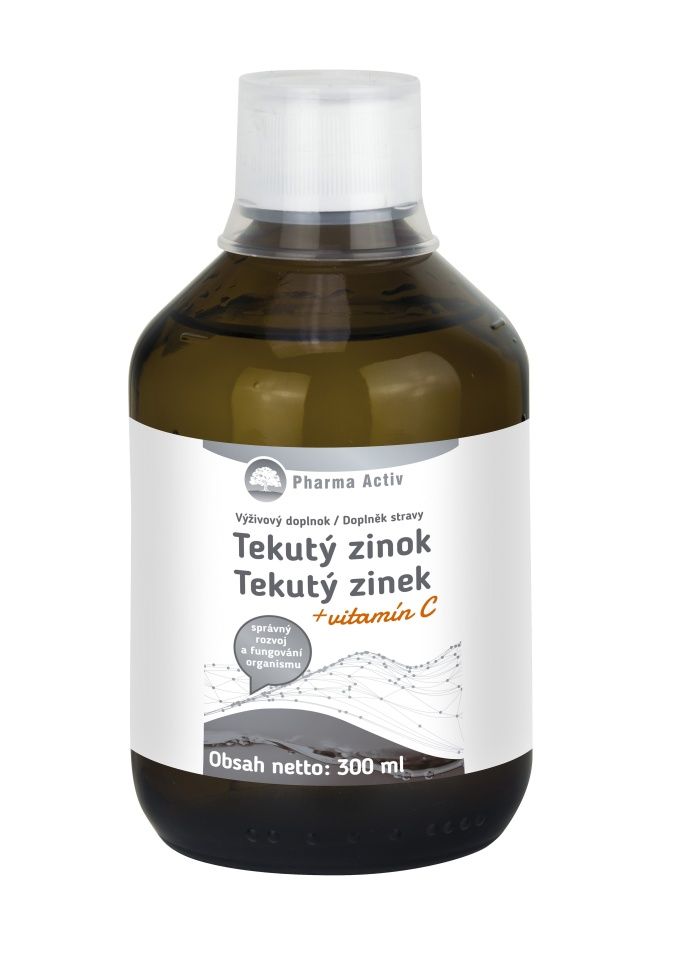 Pharma Activ Tekutý zinek + vitamín C 300 ml Pharma Activ