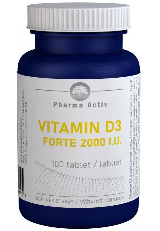 Pharma Activ Vitamin D3 FORTE 2000 I.U. 100 tablet Pharma Activ