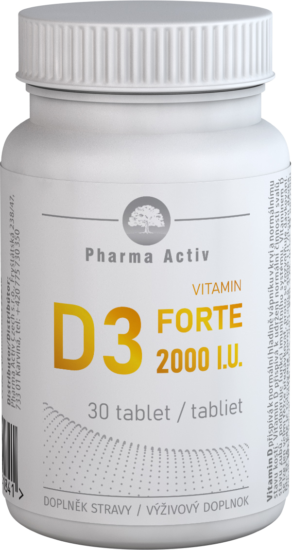 Pharma Activ Vitamin D3 FORTE 2000 I.U. 30 tablet Pharma Activ