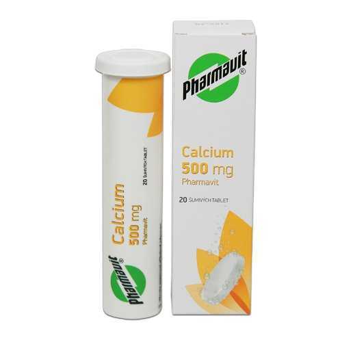 Pharmavit Calcium 500 mg 20 šumivých tablet Pharmavit