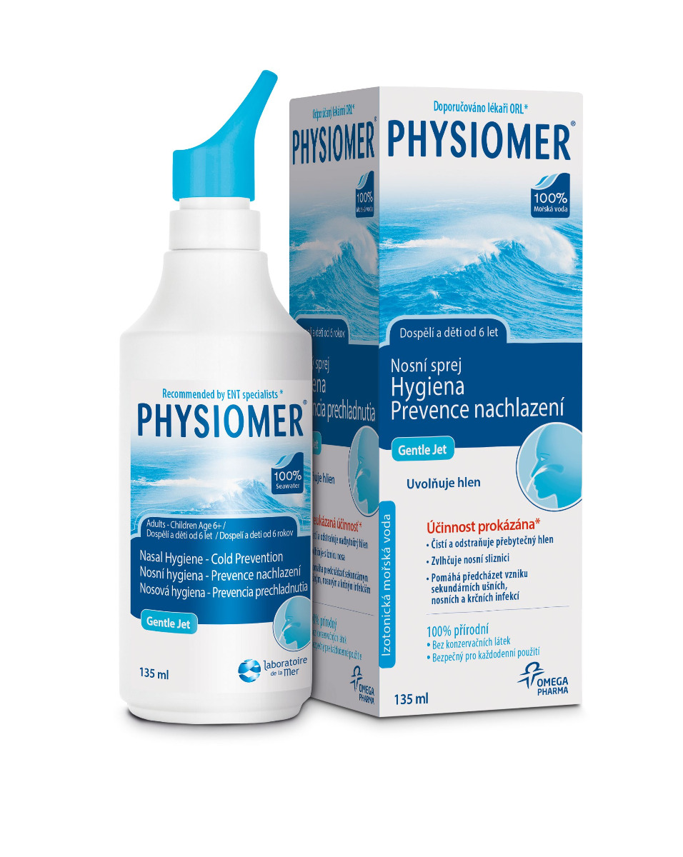Physiomer Gentle Jet & Spray nosní sprej 135 ml Physiomer