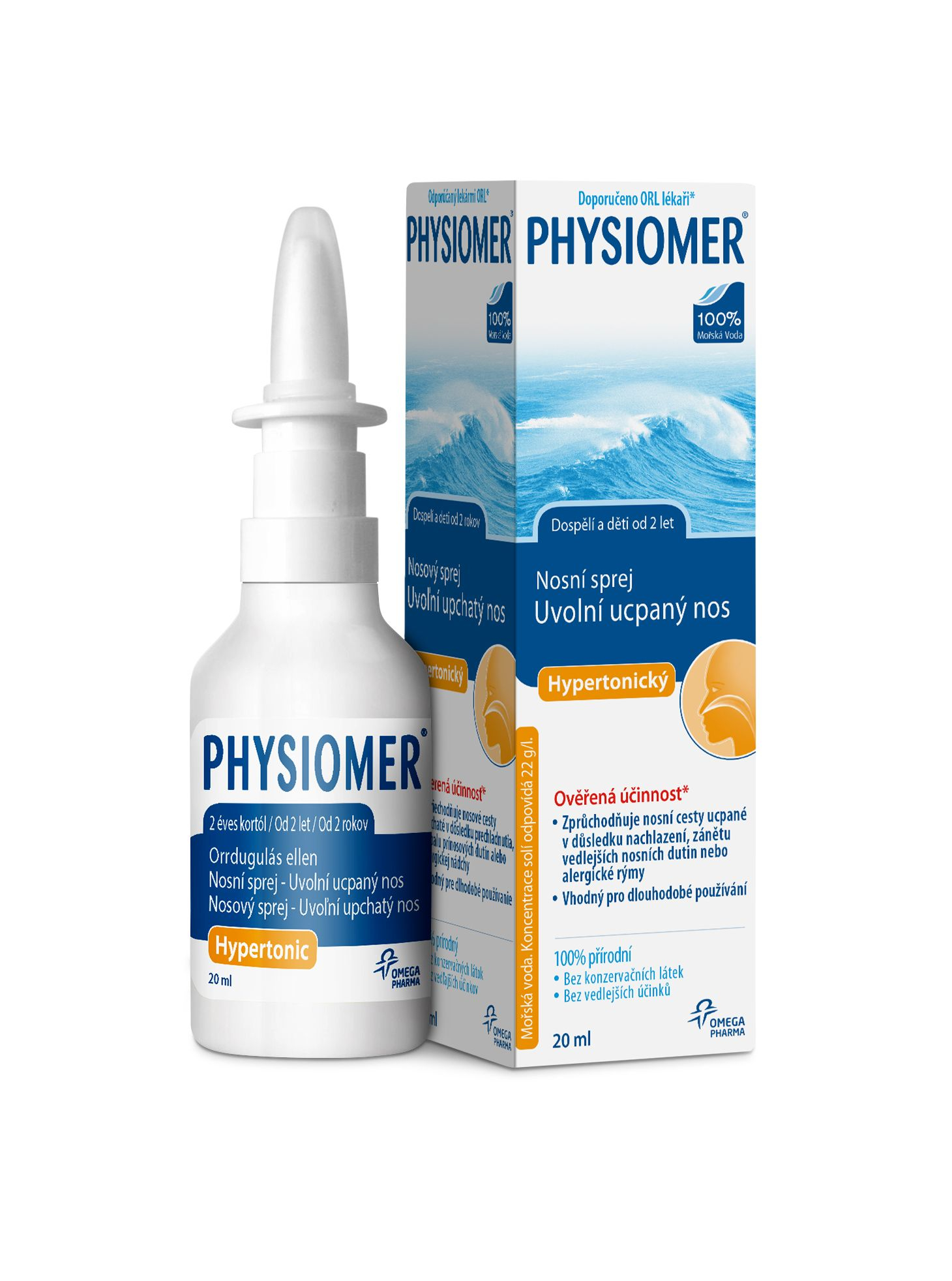Physiomer Hypertonický nosní sprej 20 ml Physiomer