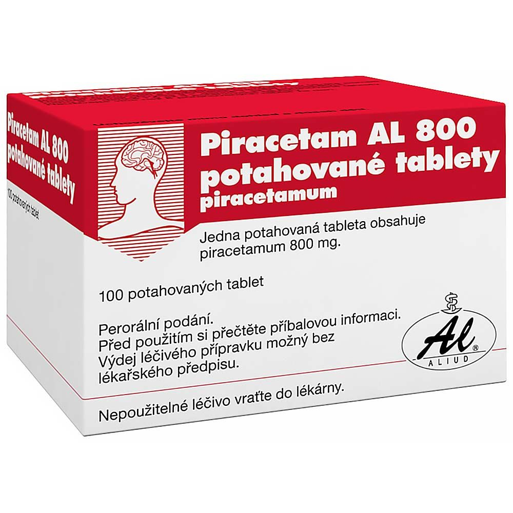 Piracetam AL 800 mg 100 potahovaných tablet Piracetam
