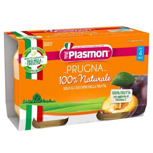 Plasmon První lžička švestka příkrm od ukončeného 4. měsíce 2x104 g Plasmon