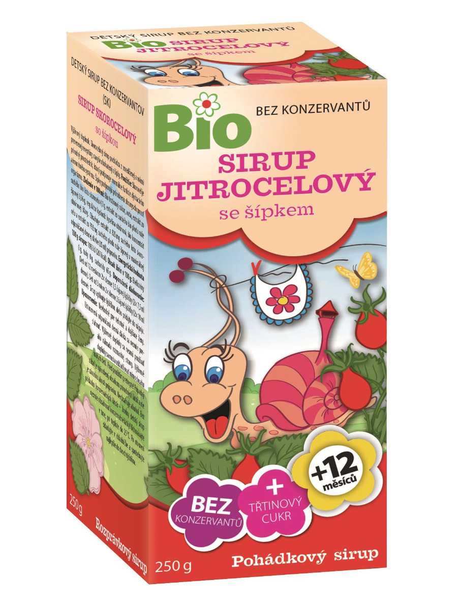 Pohádkový sirup BIO Jitrocelový 250 g Pohádkový sirup