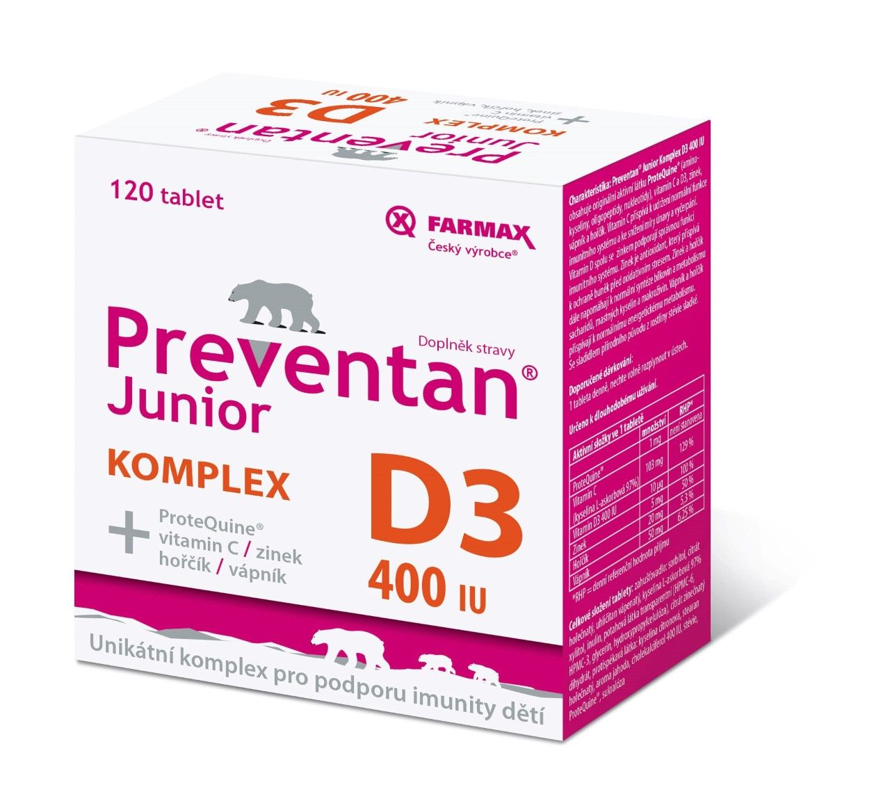 Preventan Junior Komplex D3 400 IU 120 tablet Preventan