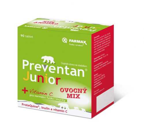 Preventan Junior ovocný mix 90 tablet Preventan