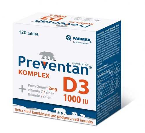 Preventan Komplex D3 1000 IU 120 tablet Preventan