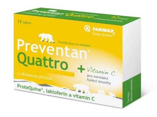 Preventan Quattro s citronovou příchutí 12 tablet Preventan