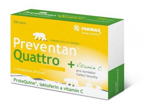 Preventan Quattro s citronovou příchutí 24 tablet Preventan