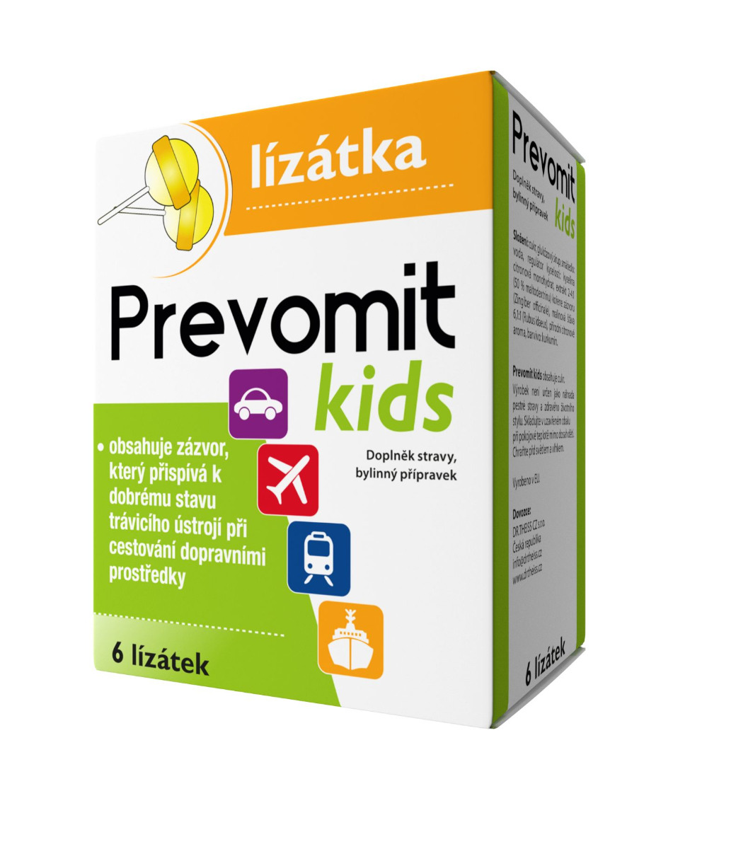 Prevomit Kids 6 lízátek Prevomit