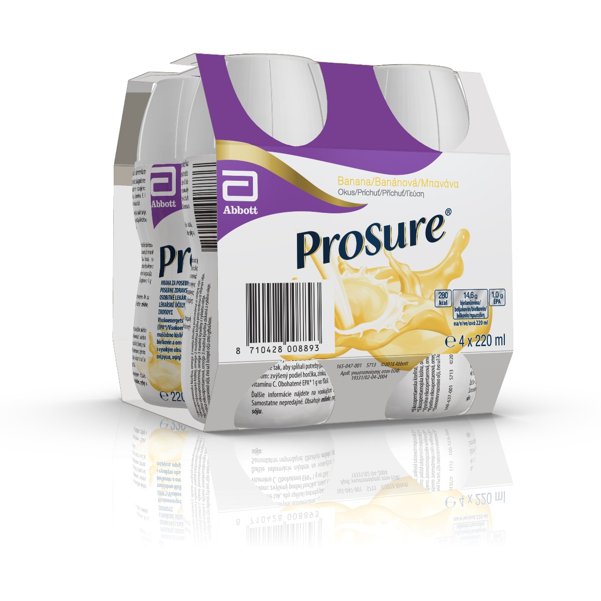 Prosure® Banánová příchuť 4x220 ml Prosure®