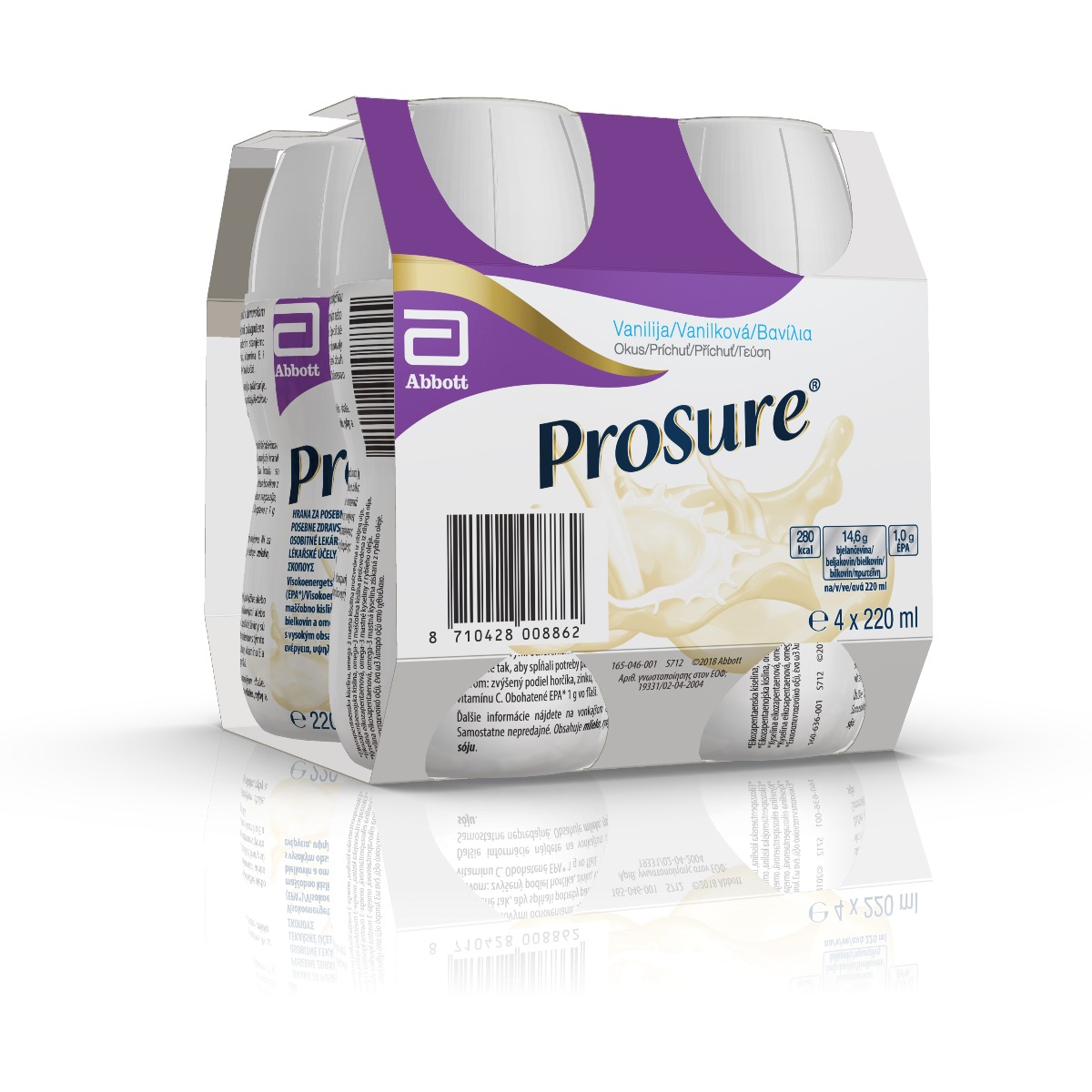 Prosure® Vanilková příchuť 4x220 ml Prosure®