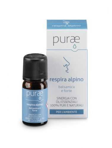 Purae Respira alpino Směs esenciálních olejů na vyčištění vzduchu a uvolnění dýchání 10 ml Purae
