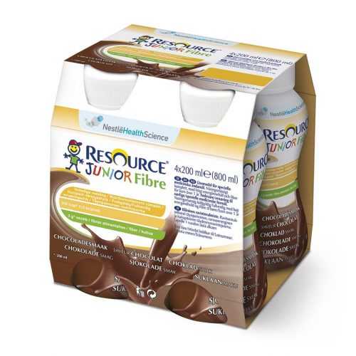 RESOURCE® Junior Fibre kakaový 4x200 ml RESOURCE®