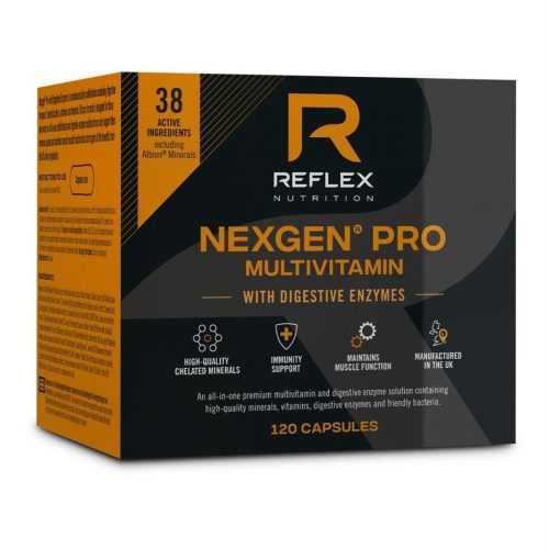 Reflex Nutrition Nexgen PRO multivitamín Digestive Enzymes 120 kapslí Reflex Nutrition
