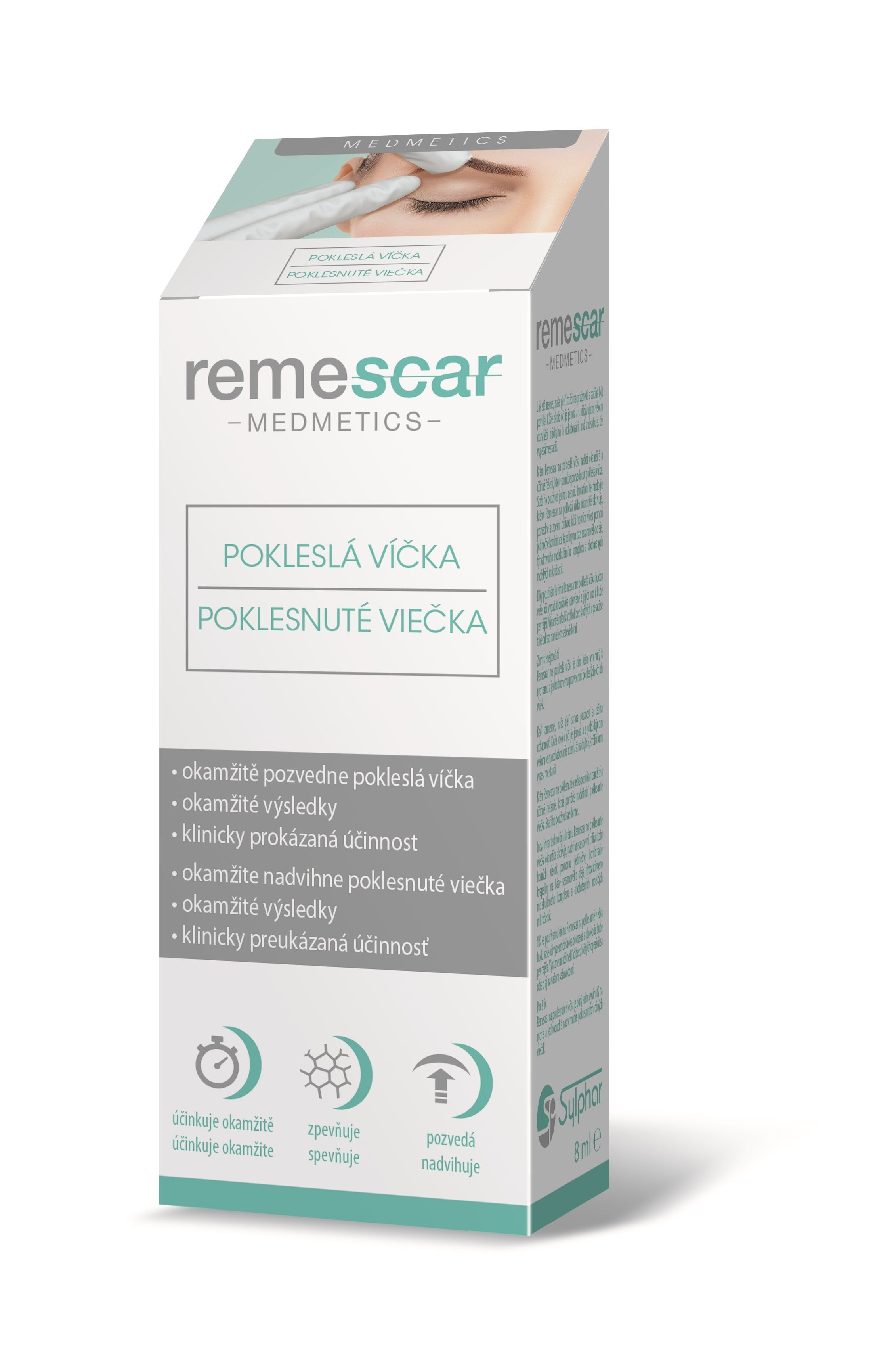 Remescar Pokleslá víčka krém 8 ml Remescar