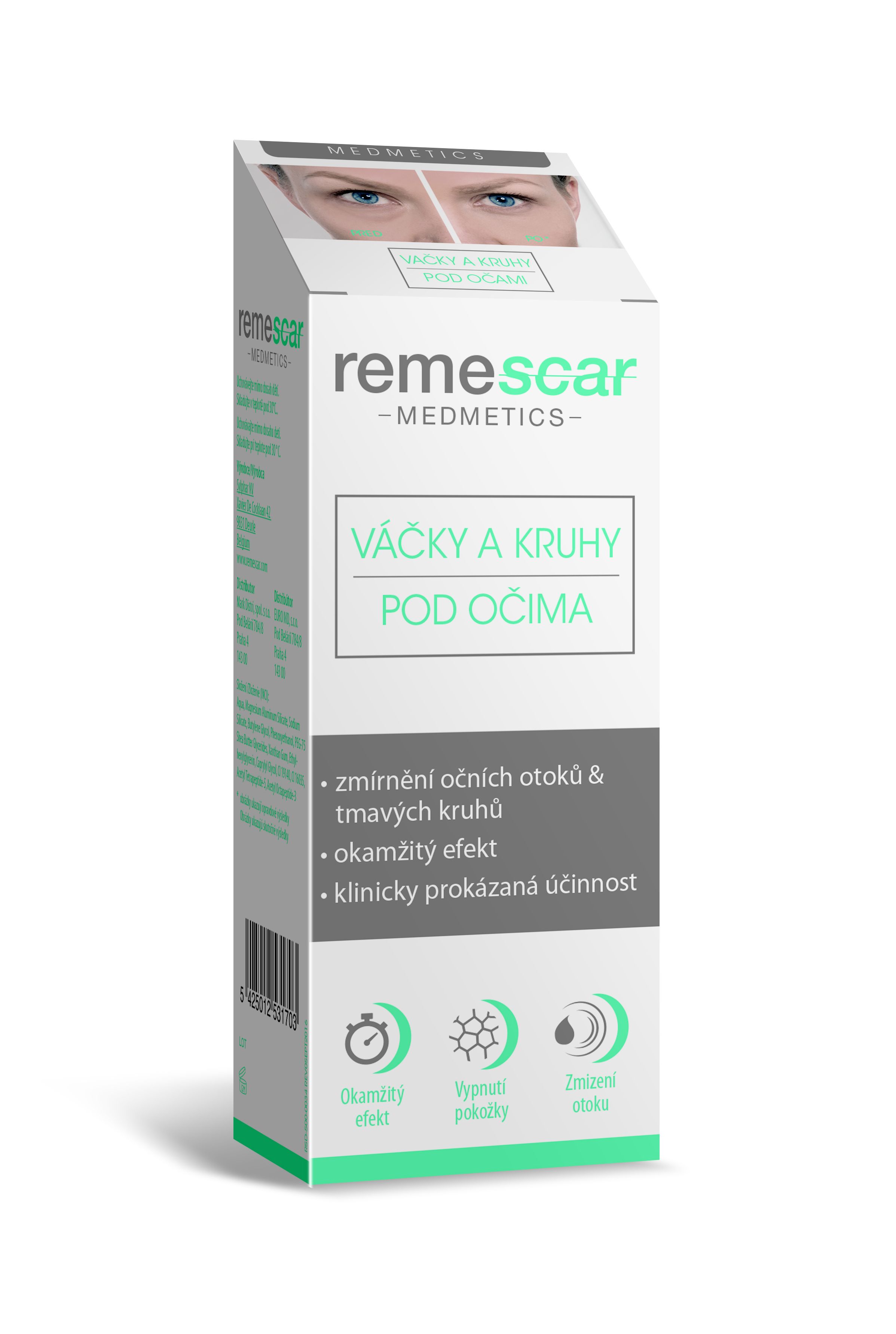 Remescar Váčky a kruhy pod očima krém 8 ml Remescar