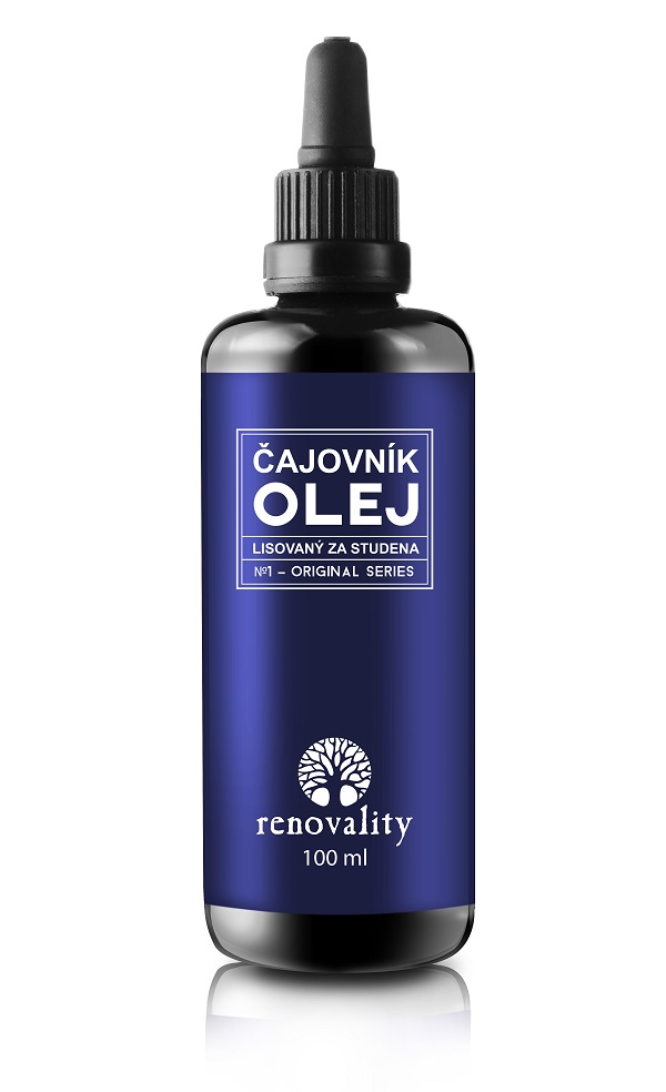 Renovality Čajovník olej za studena lisovaný 100 ml Renovality