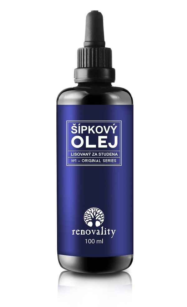 Renovality Šípkový olej za studena lisovaný 100 ml Renovality