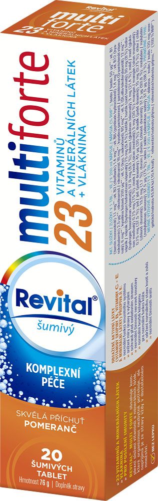 Revital Multi forte 23 pomeranč 20 šumivých tablet Revital