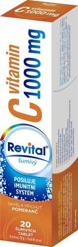 Revital Vitamin C 1000 mg pomeranč 20 šumivých tablet Revital
