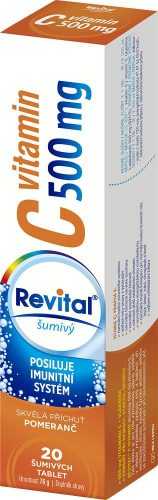 Revital Vitamin C 500 mg pomeranč 20 šumivých tablet Revital