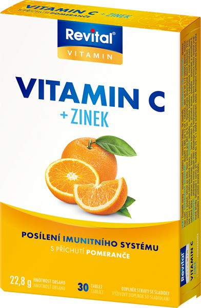 Revital Vitamin C + zinek 30 tablet Revital