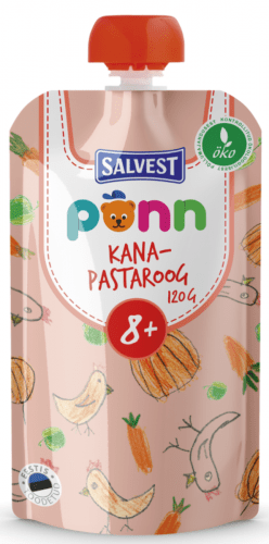 SALVEST Põnn BIO Kuřátko s těstovinami 120 g SALVEST