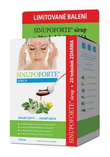 SINUPO Forte sirup 150 ml + 20 tobolek SINUPO