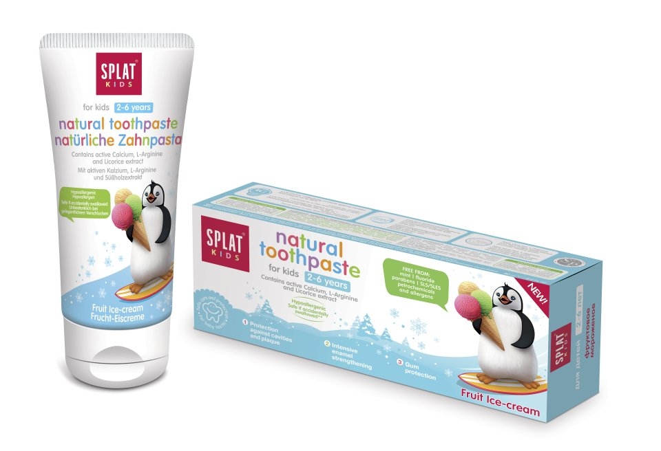 SPLAT Kids Dětská zubní pasta 2 - 6 let 50 ml ovocná zmrzlina SPLAT