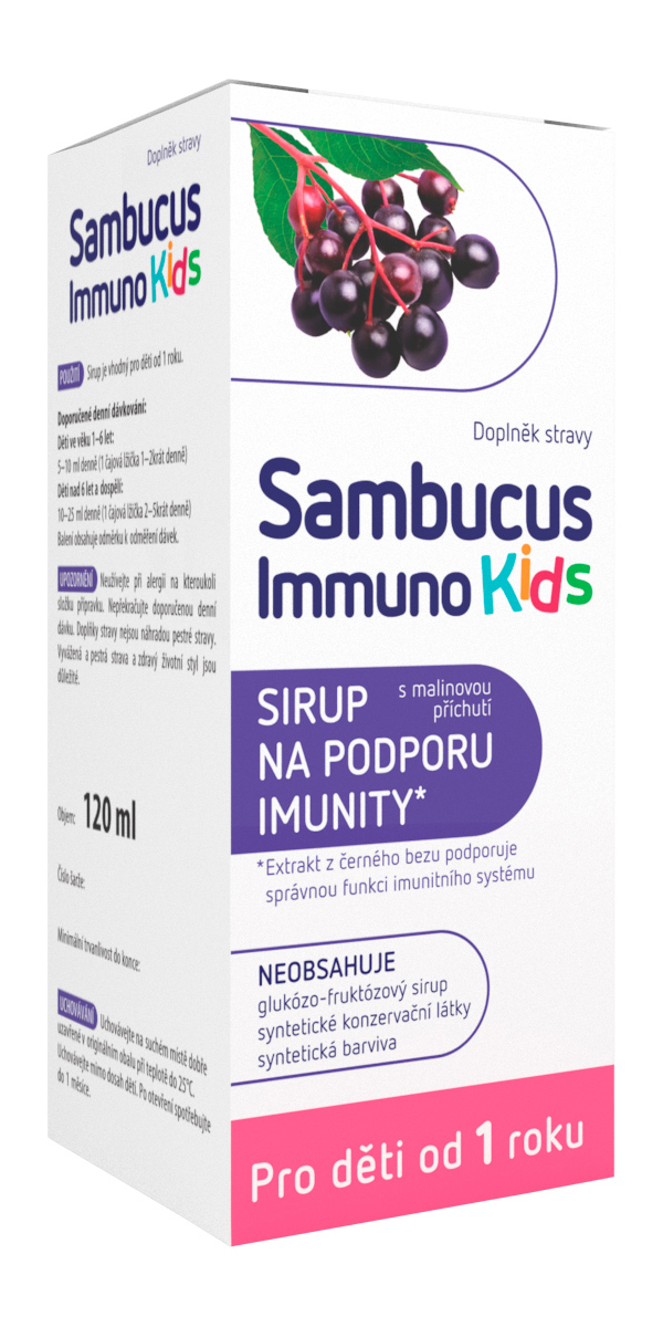 Sambucus Immuno Kids sirup 120 ml Sambucus