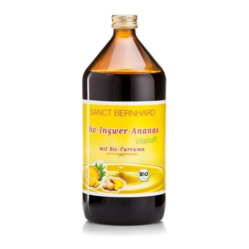 Sanct Bernhard BIO Zázvorovo-ananasový sirup s kurkumou 1000 ml Sanct Bernhard