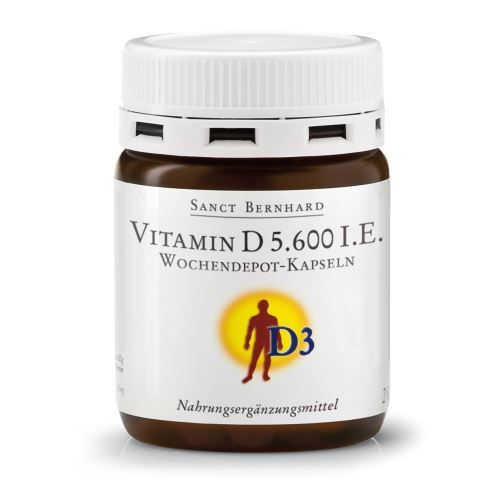 Sanct Bernhard Vitamin D 5.600 IU postupné uvolňování 26 kapslí Sanct Bernhard