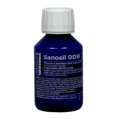 Sanosil DDW dezinfekce pitné vody 80 ml / 80 l vody Sanosil