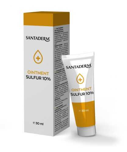 Santaderm Zvláčňujicí mast s 10% obsahem síry 30 ml Santaderm