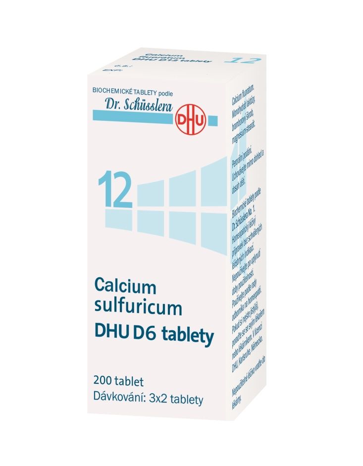 Schüsslerovy soli Calcium sulfuricum DHU D6 200 tablet Schüsslerovy soli