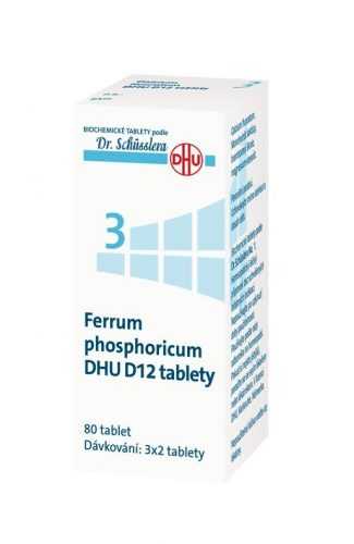 Schüsslerovy soli Ferrum phosphoricum DHU D12 80 tablet Schüsslerovy soli