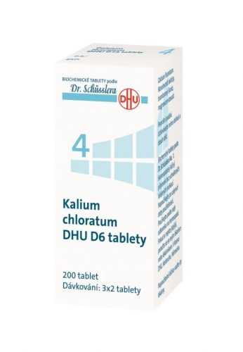 Schüsslerovy soli Kalium chloratum DHU D6 200 tablet Schüsslerovy soli
