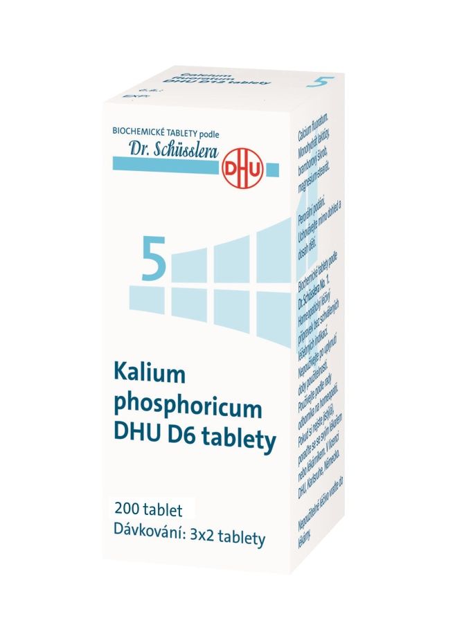 Schüsslerovy soli Kalium phosphoricum DHU D6 200 tablet Schüsslerovy soli