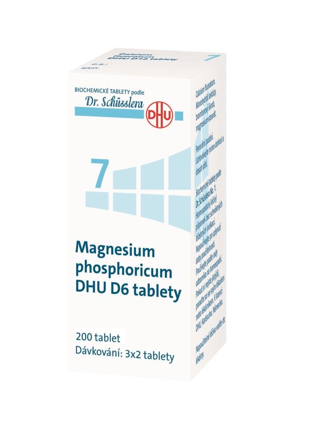 Schüsslerovy soli Magnesium phosphoricum DHU D6 200 tablet Schüsslerovy soli