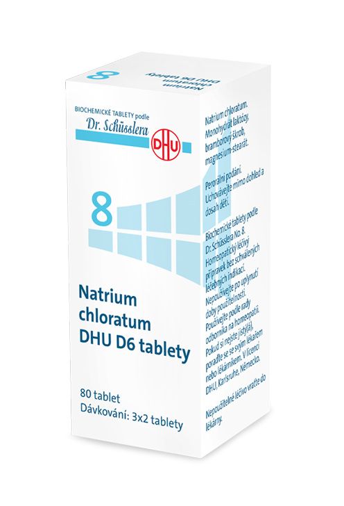 Schüsslerovy soli Natrium chloratum DHU D6 80 tablet Schüsslerovy soli