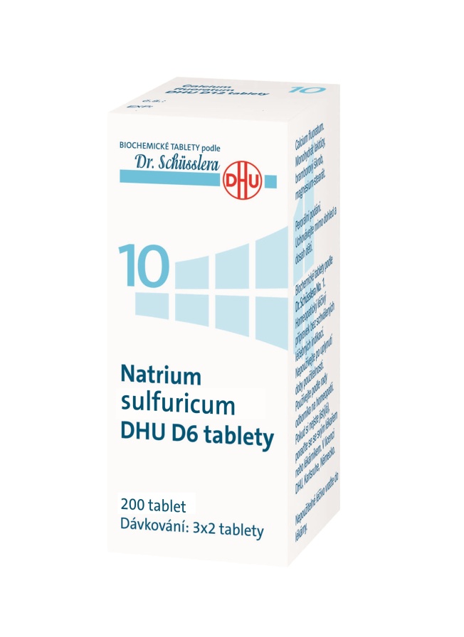 Schüsslerovy soli Natrium sulfuricum DHU D6 200 tablet Schüsslerovy soli