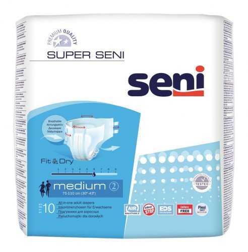 Seni Super Medium inkontinenční plenkové kalhotky 10 ks Seni