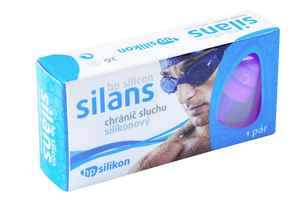 Silans AQUA hp silicon vodní sporty chránič sluchu 1 pár Silans