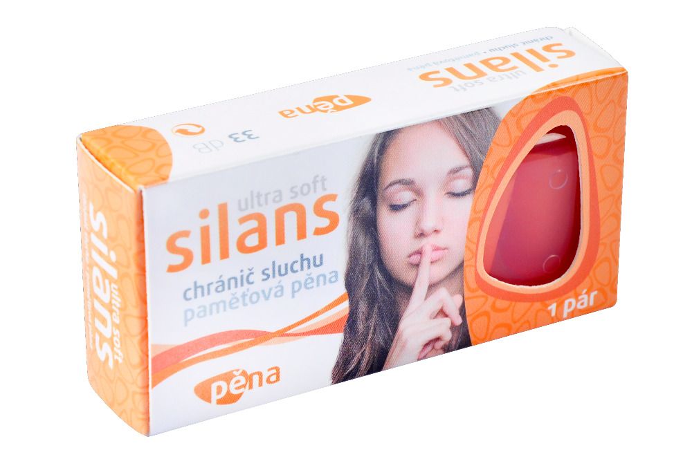 Silans STANDARD Ultra Soft paměťová pěna chránič sluchu 1 pár Silans