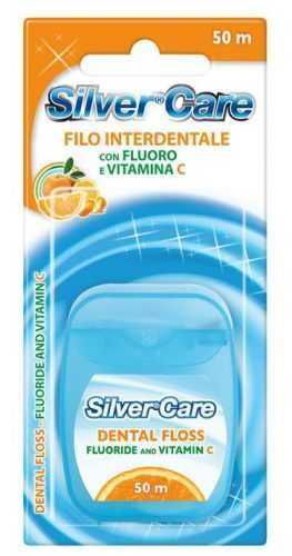 Silver care Dentální nit s fluoridem a vit. C 50 m Silver care