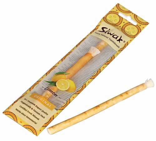 Siwak Přírodní zubní kartáček s příchutí citrónu 1 ks Siwak